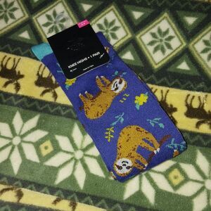 Beverly Hills Polo Club Knee High Sloth Socks Size 5-9